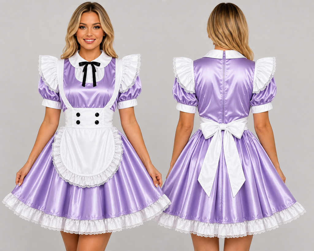 Satin - French Maid Outfit with Premium Quality