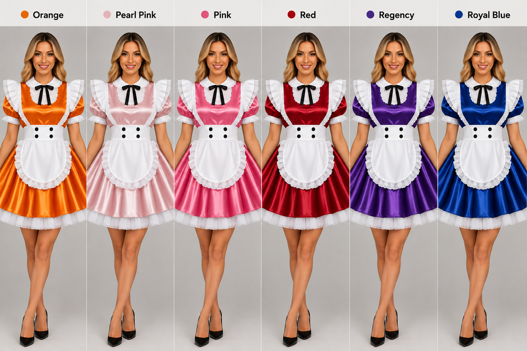 Satin - French Maid Outfit with Premium Quality
