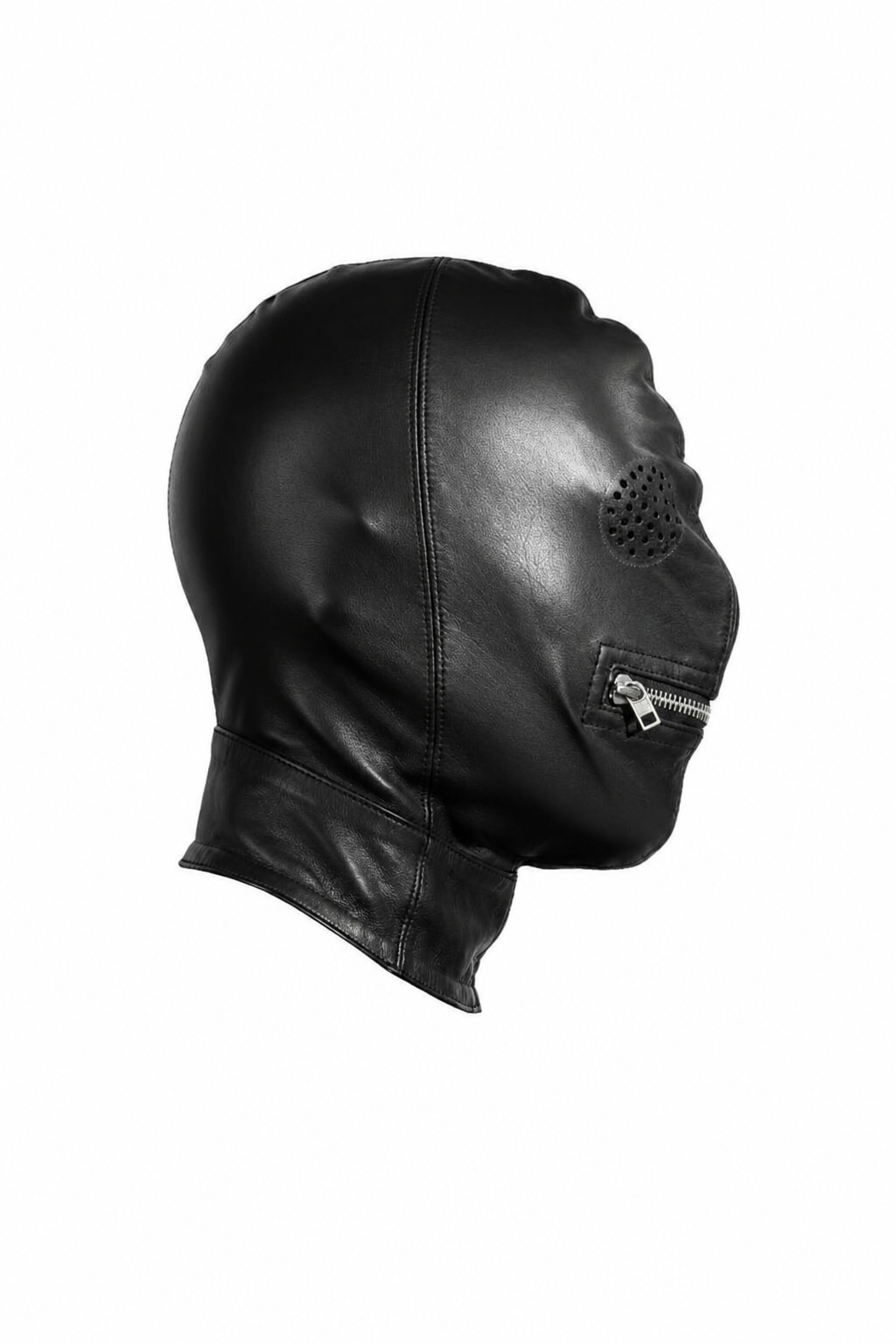 Premium Leather Face Mask with Zipper