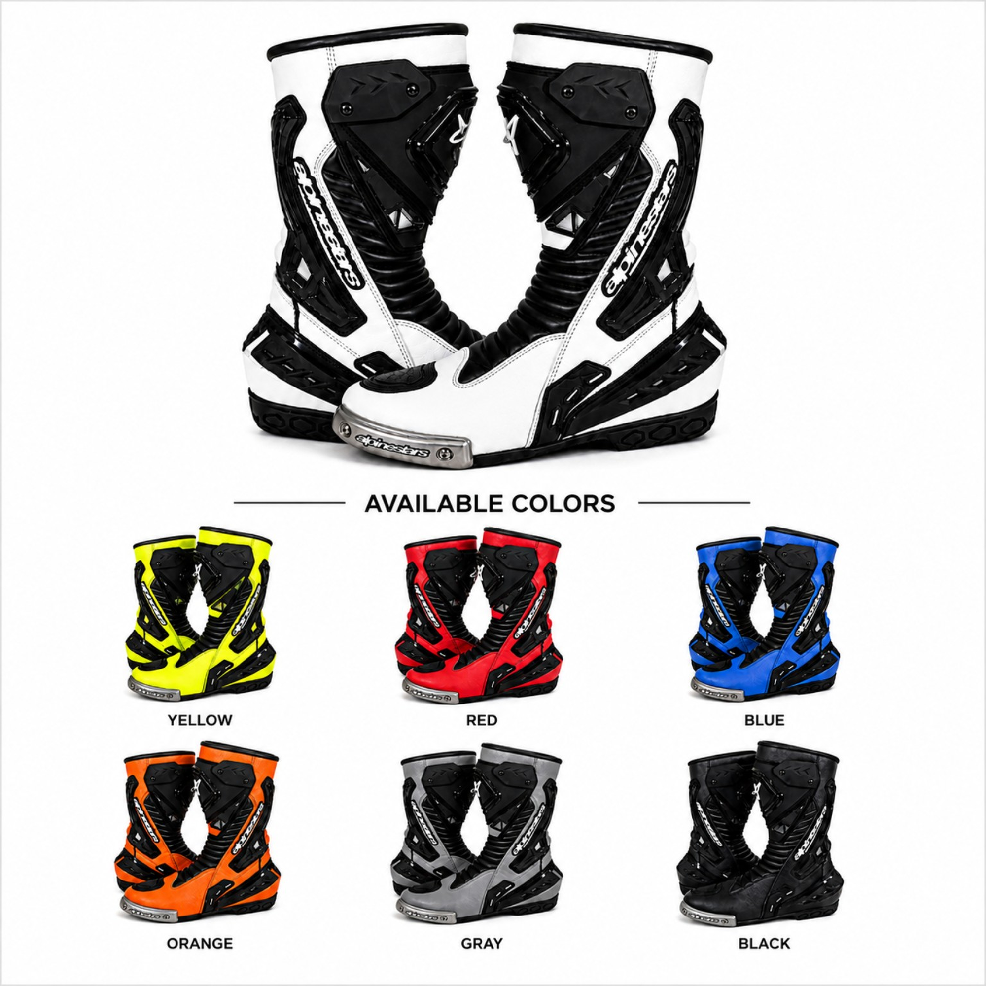 Sport Bike Motorcycle Boots Racing Track Street Gear Protective Armor