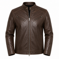 Mens Primium Leather Jacket - Eagle Terry Brown Jacket – Sheep Leather