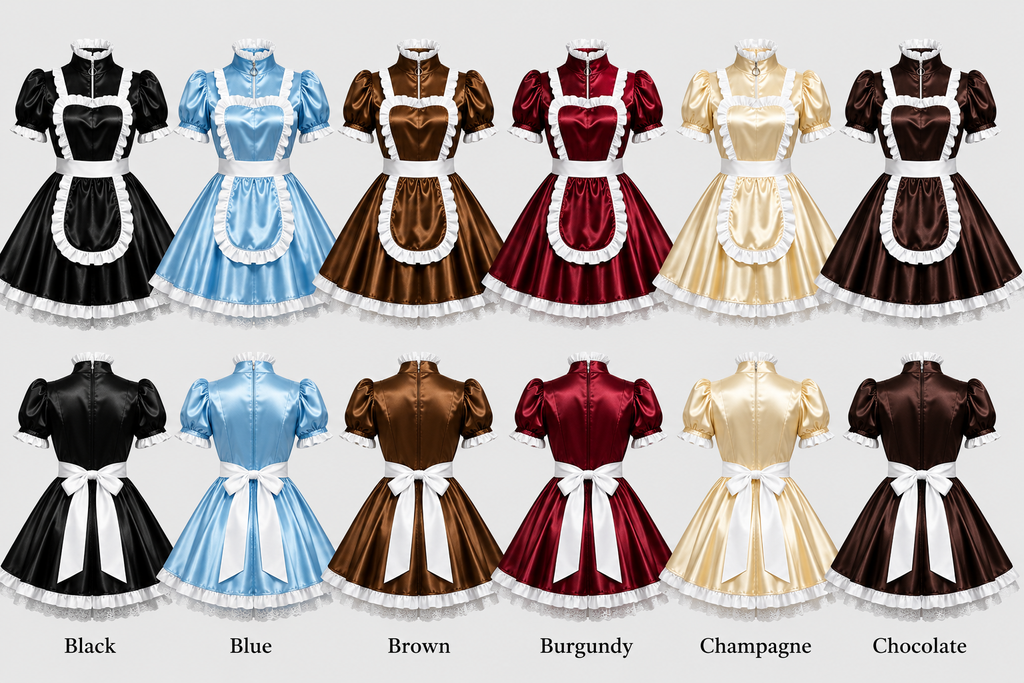 Satin - French Maid Outfit with Premium Quality