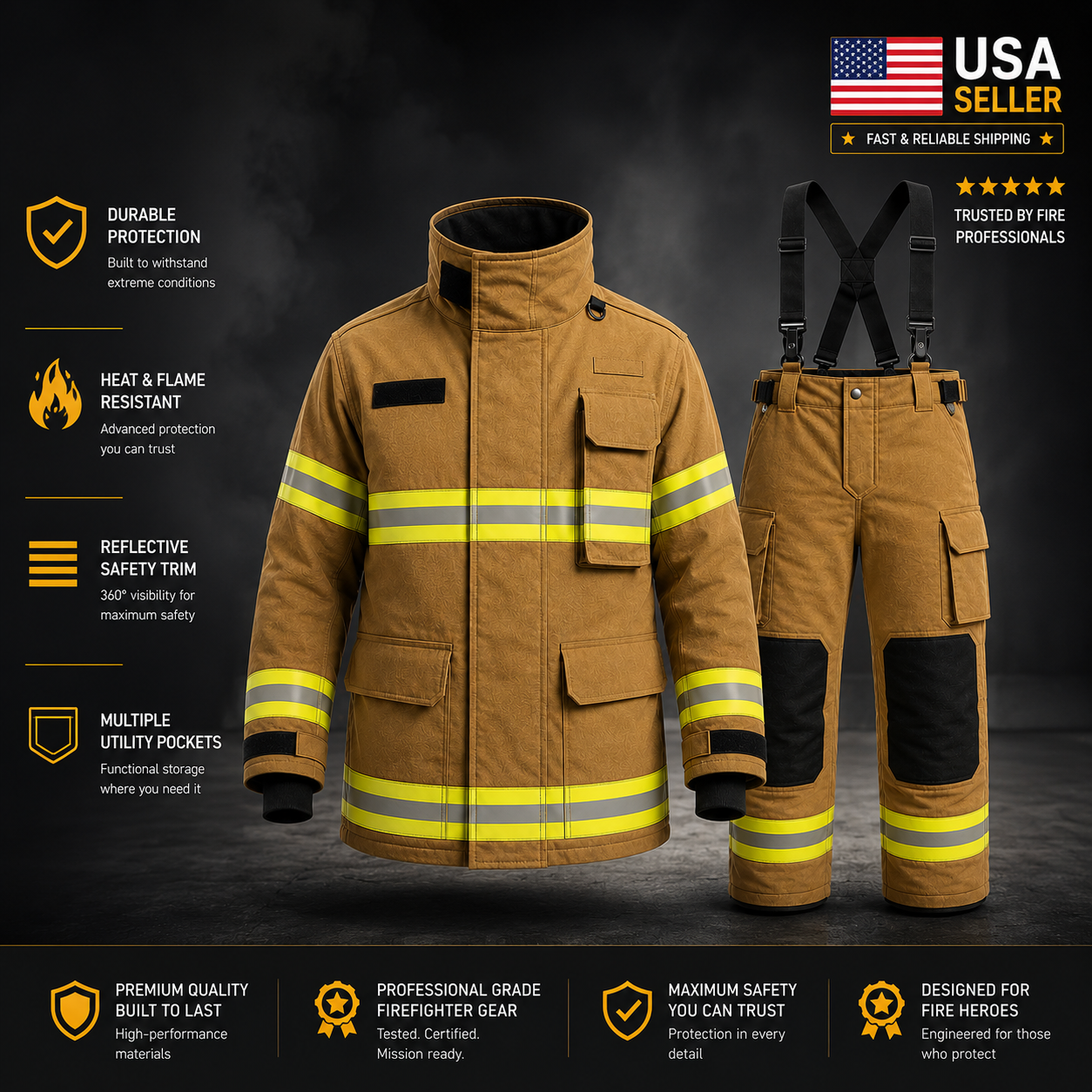 Firefighter Suit With NFPA Certified