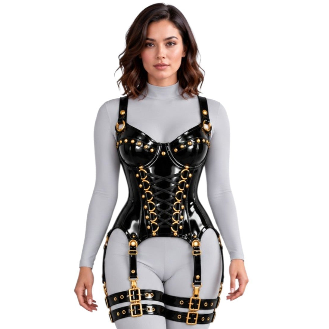PVC Gloss OverBust Corset - ZSS