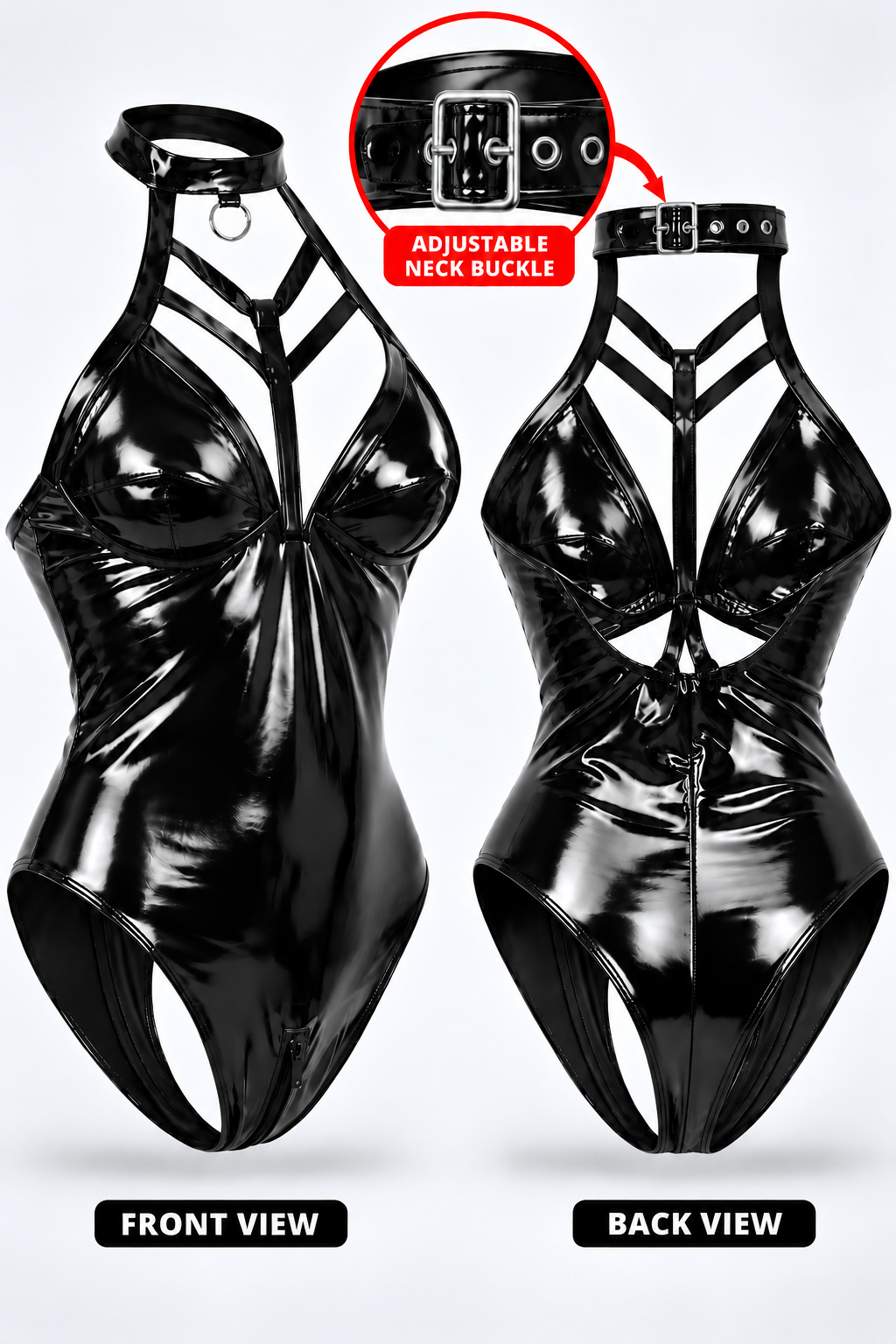 PVC Gloss OverBust Body Suit