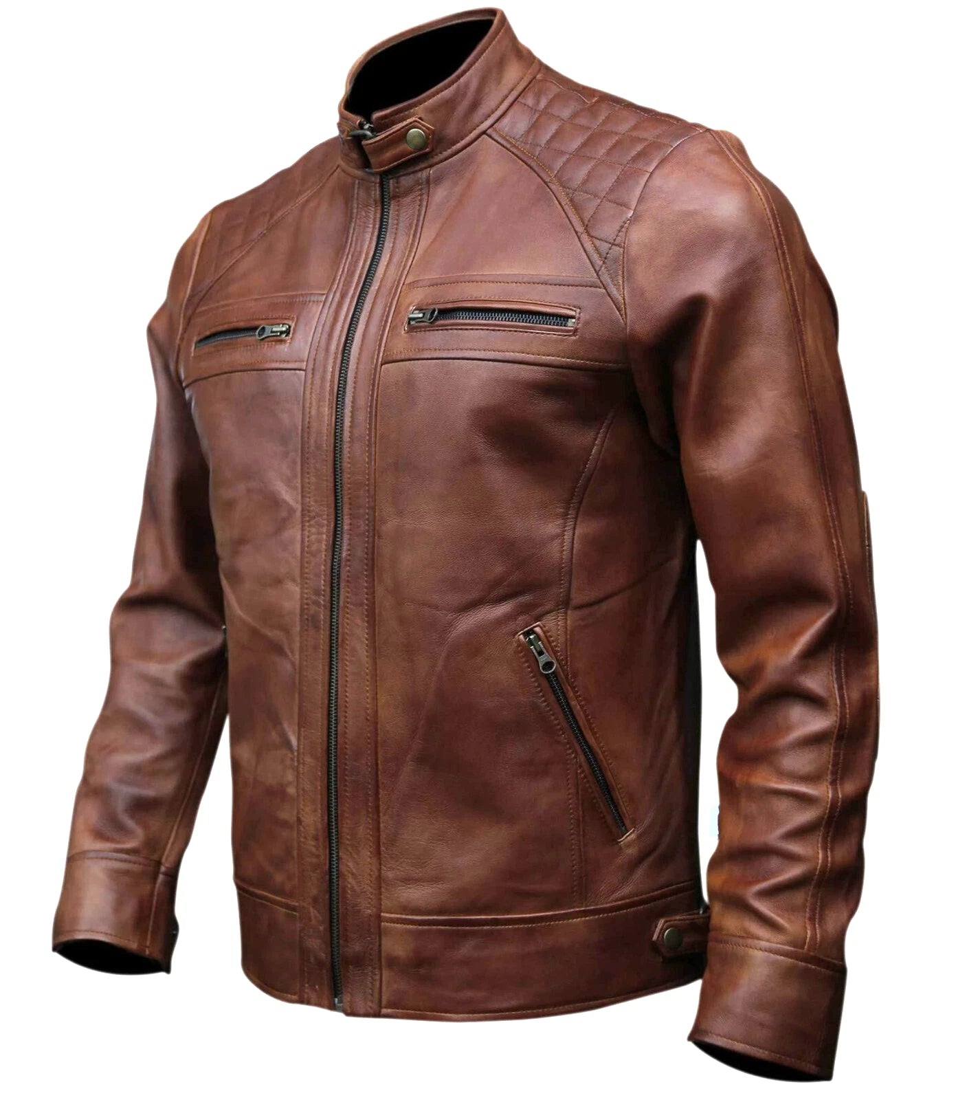 Mens Primium Leather Jacket  / Biker / Outerwear Jacket