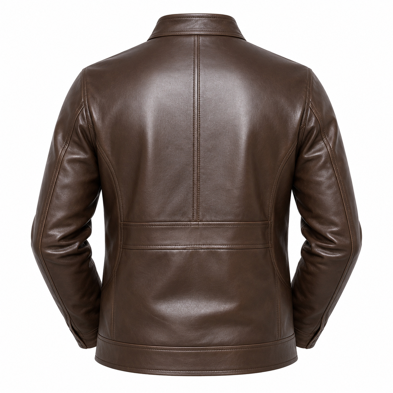 Mens Primium Leather Jacket - Eagle Terry Brown Jacket – Sheep Leather