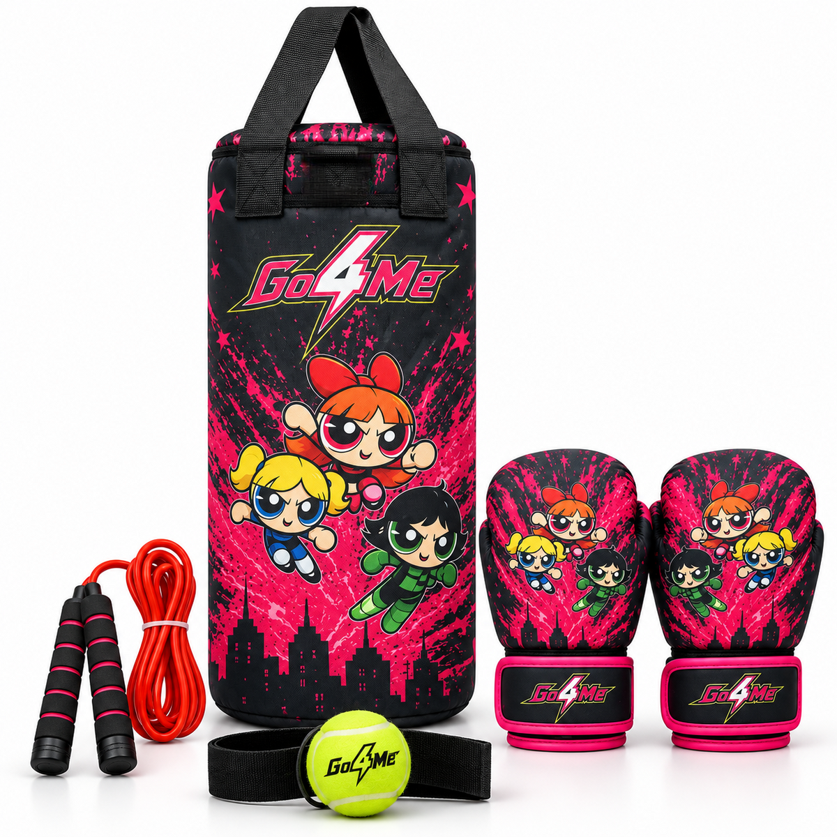 Go4Me - Kids Punching Bag Set of 4 - PUFF GIRLS