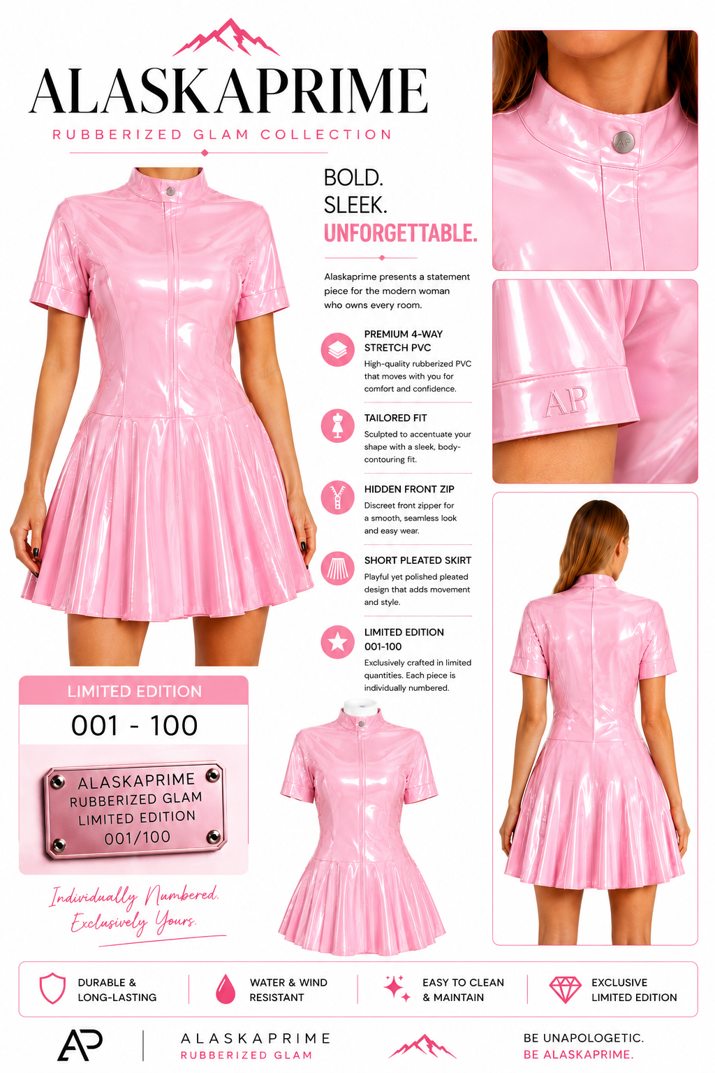 Stretchable - Hidden Zip Chelsea Dress - 👗