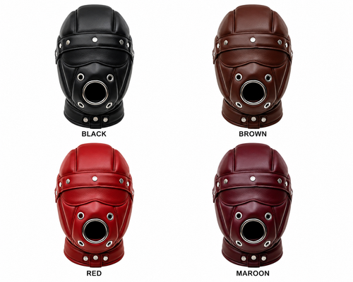Handmade-Leather Face Mask with Premium Quality & Adjustable