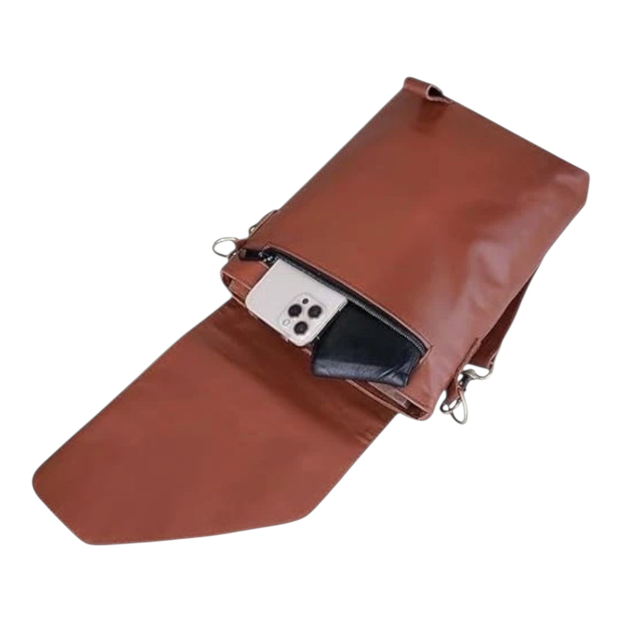 Genuine Leather Crossbody Bag Unisex Shoulder Sling Travel Messenger Purse