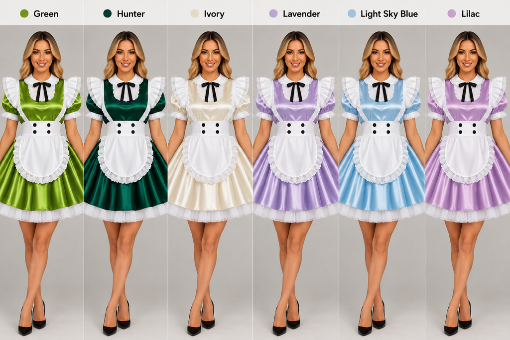 Satin - French Maid Outfit with Premium Quality