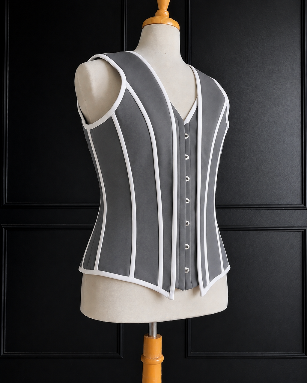 Men Corset Vest Steel Boned Waist Trainer Tummy Control Cadual Formal Party Vest
