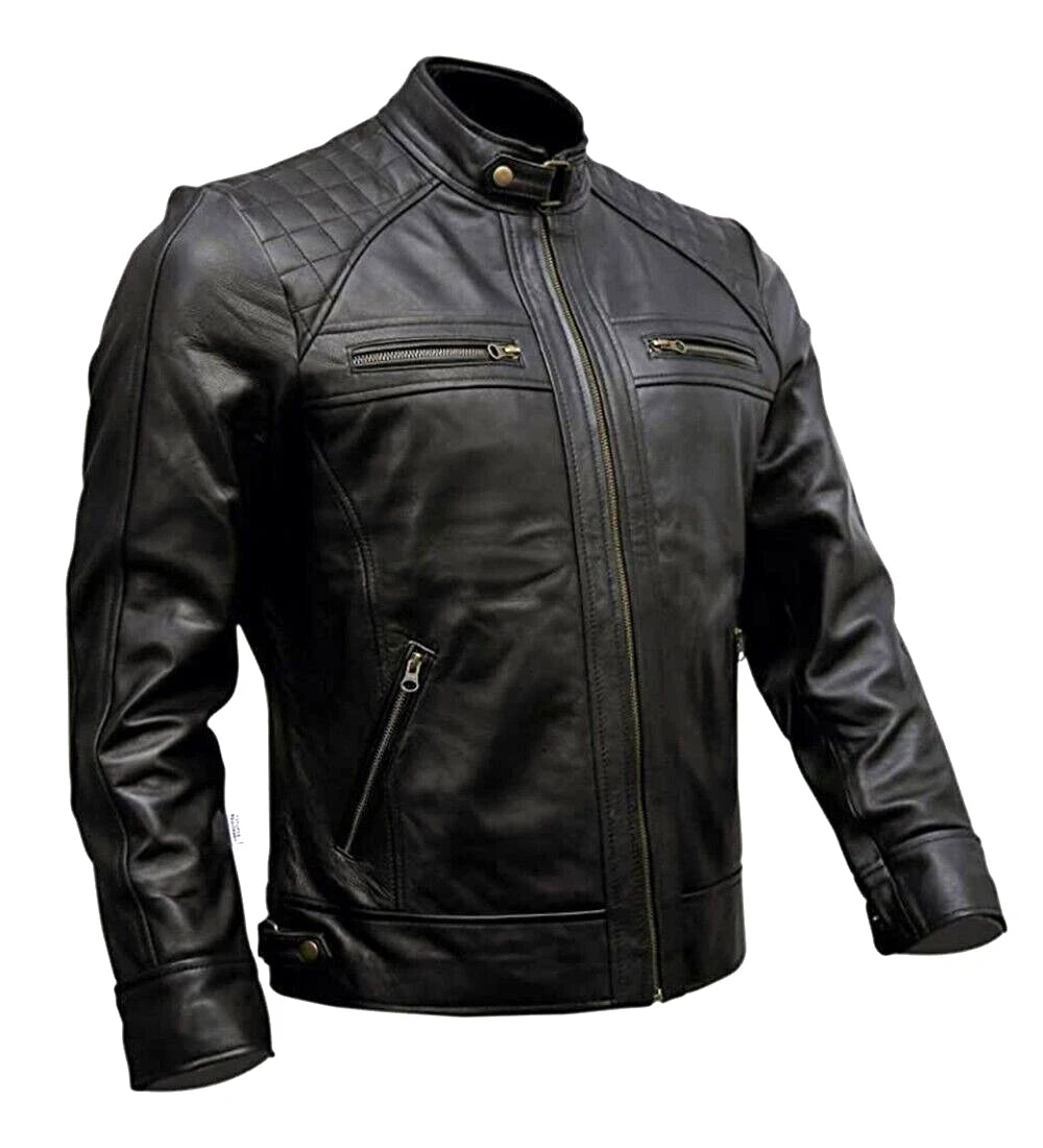 Mens Primium Leather Jacket  / Biker / Outerwear Jacket