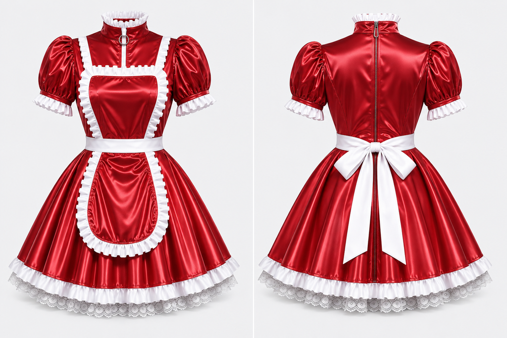 Satin - French Maid Outfit with Premium Quality