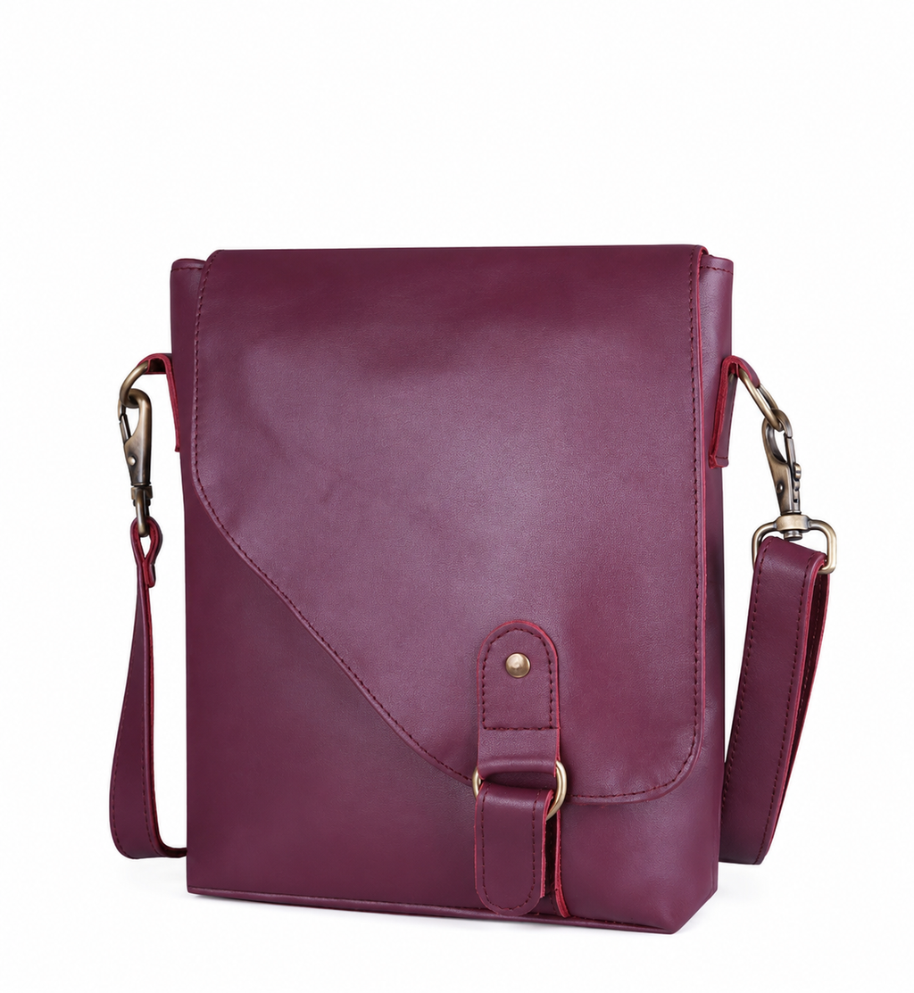 Genuine Leather Crossbody Bag Unisex Shoulder Sling Travel Messenger Purse