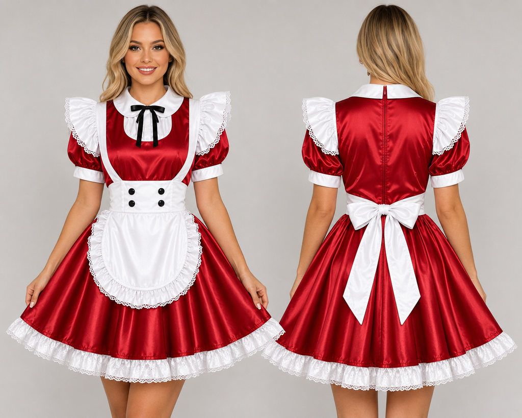 Satin - French Maid Outfit with Premium Quality