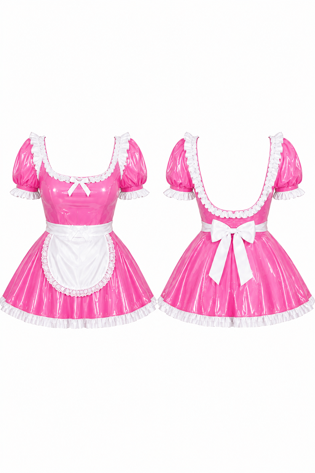 Glossy PVC Maid Dress – Customizable