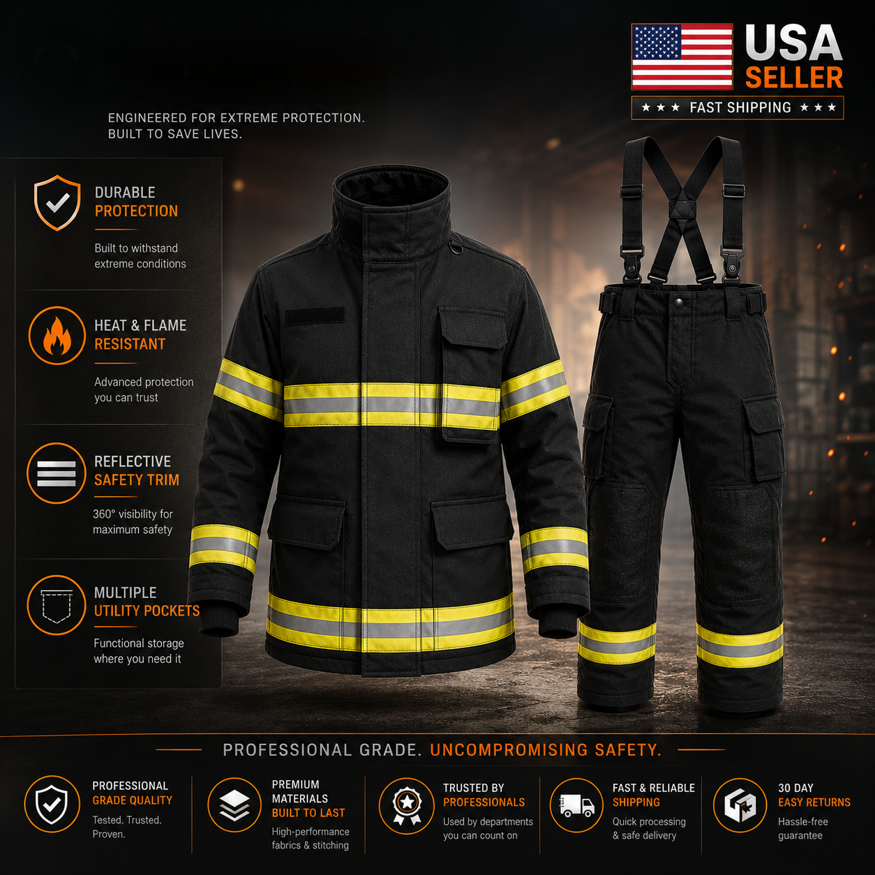Firefighter Suit With NFPA Certified
