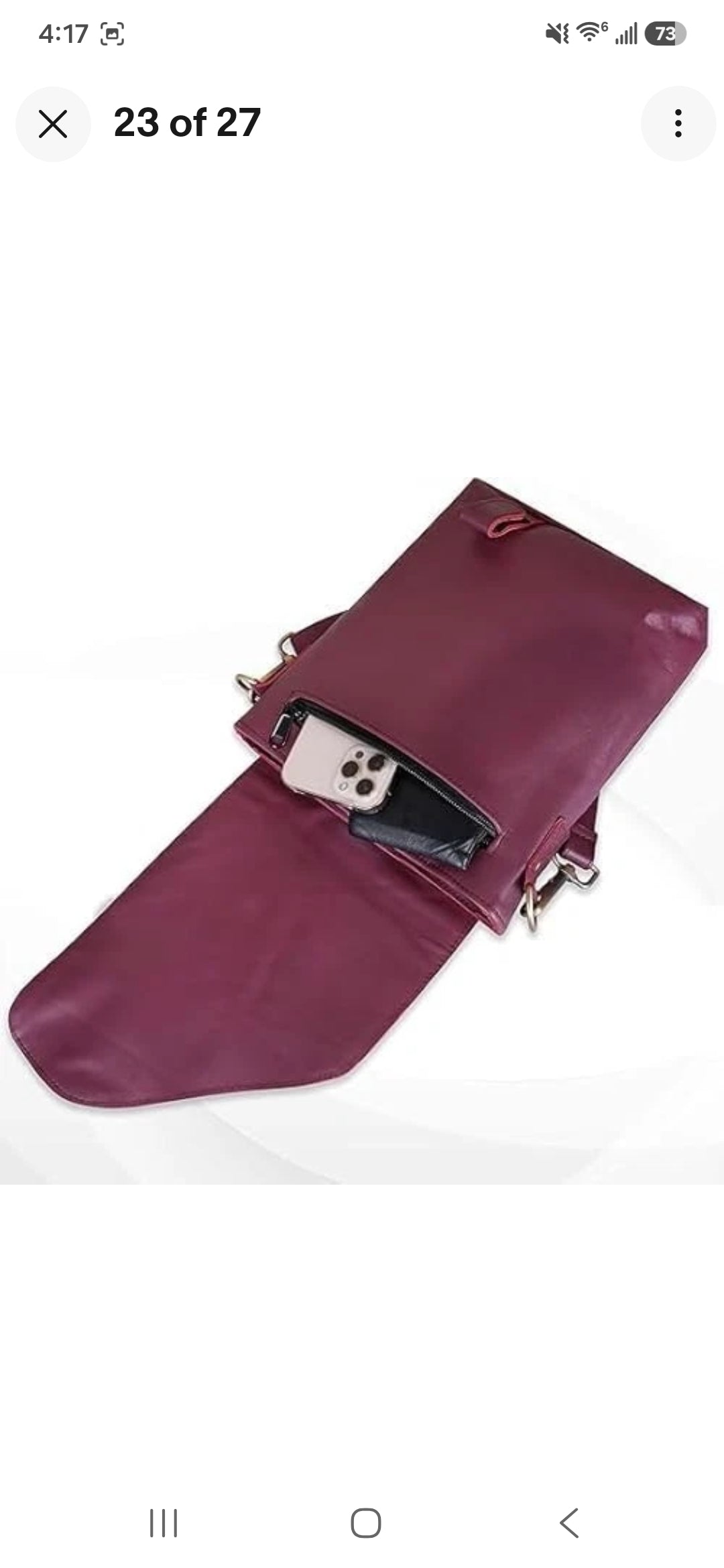 Genuine Leather Crossbody Bag Unisex Shoulder Sling Travel Messenger Purse