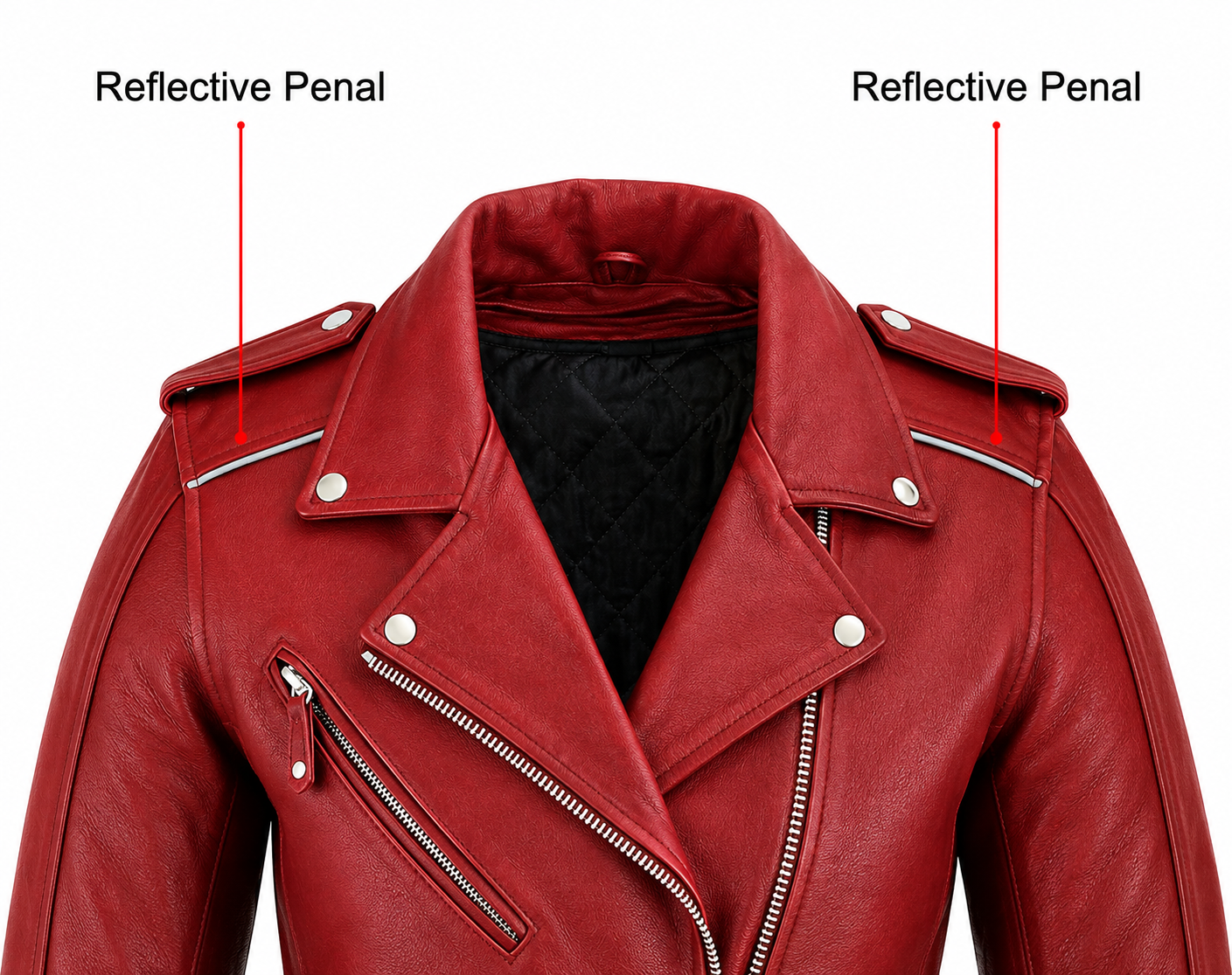 Women's Motorcycle Premium Cow Hide Thick Leather Jacket Zip Out Liner-USA