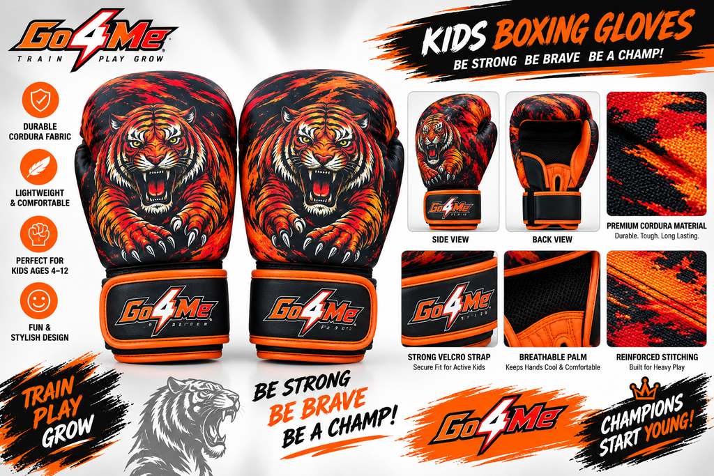 Go4Me - Kids Punching Bag Set of 4 - TIGER PUNCH