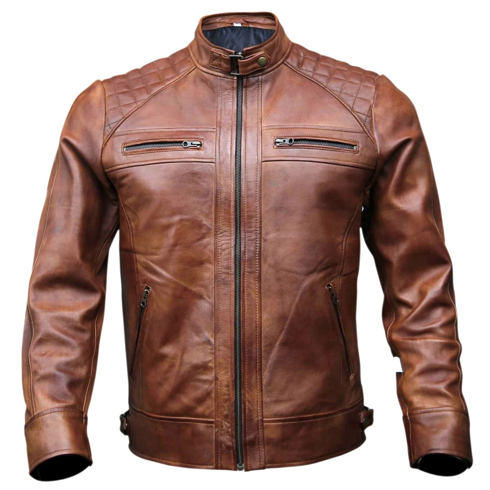 Mens Primium Leather Jacket  / Biker / Outerwear Jacket