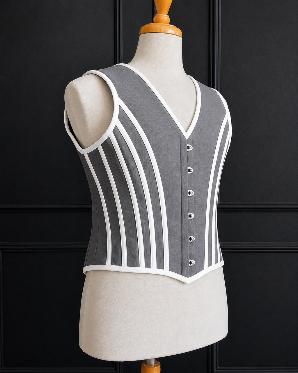 Men Corset Vest Steel Boned Waist Trainer Tummy Control Cadual Formal Party Vest-USA