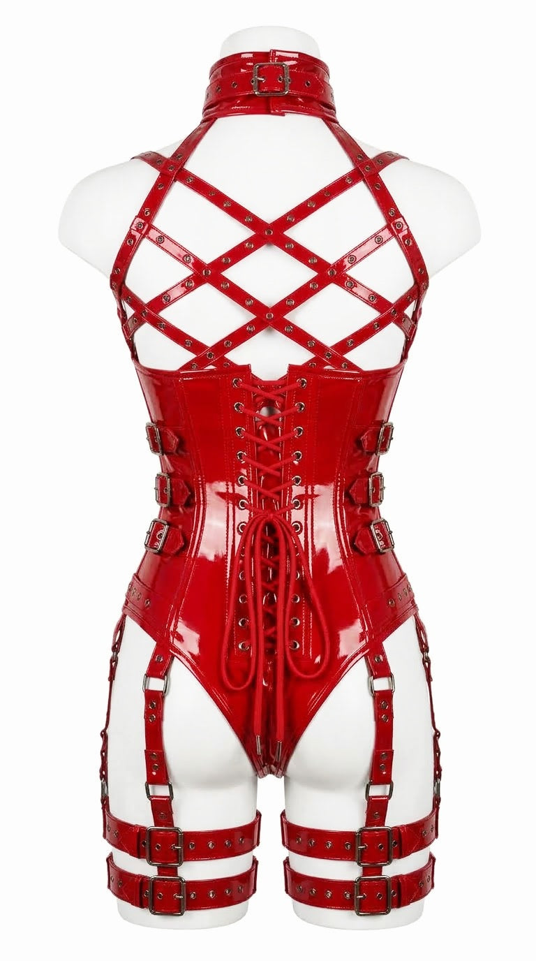 PVC Gloss OverBust Corset - NET